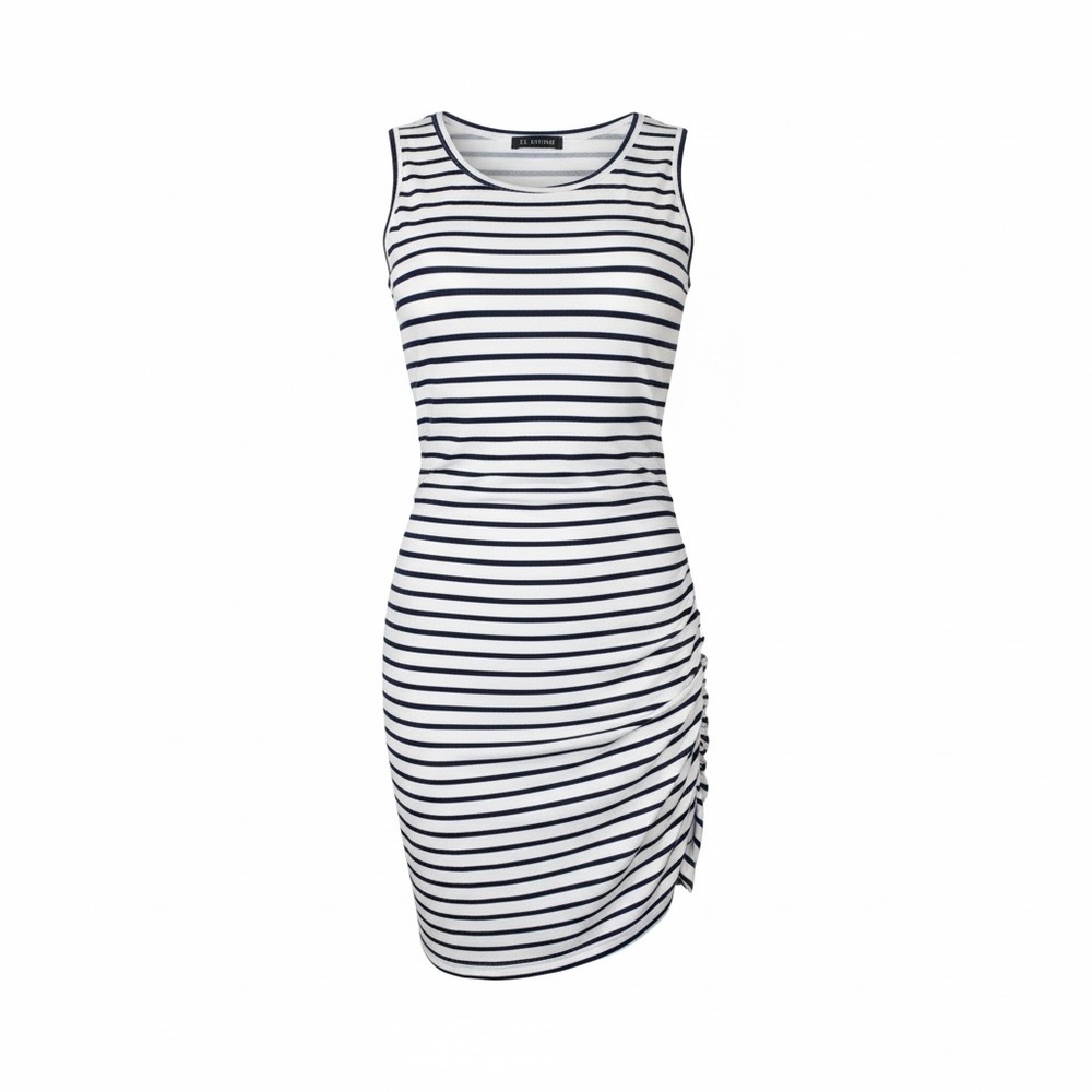 NWT BTFBM White and Black Striped Tank Dress